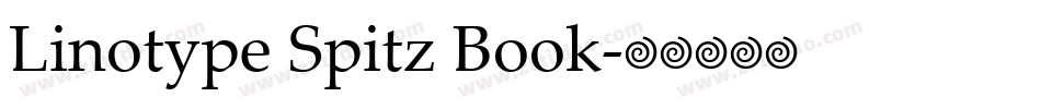 Linotype Spitz Book字体转换